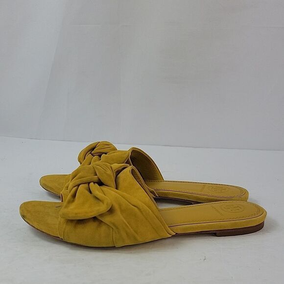 Tory Burch Annabelle Bow Top Mustard Women's Slide - Picture 6 of 14